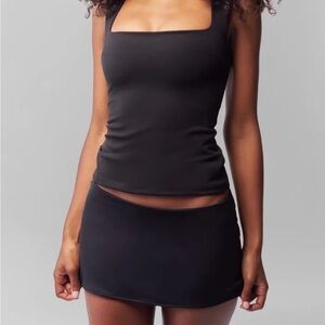 Danielle Guizio Black Mini Skirt